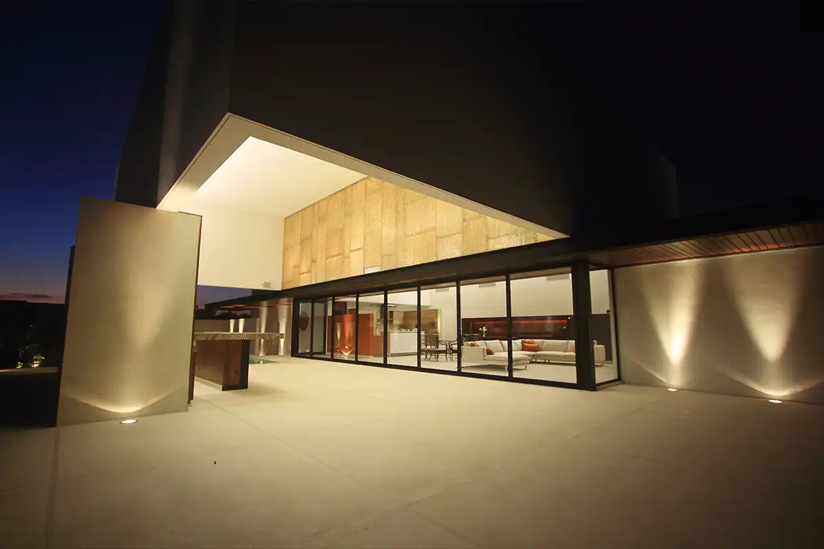 villa facade lighting design